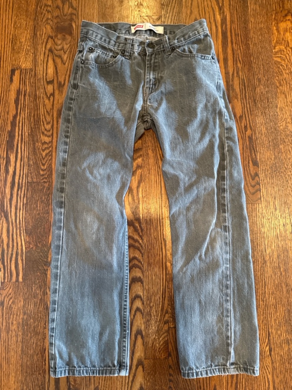 Levi's Men's Light Gray Straight Jeans